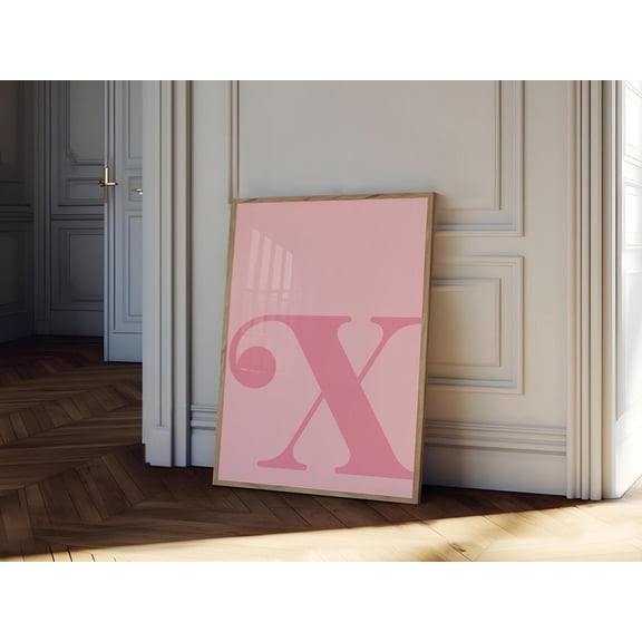 Letter X Initial Poster , Poster Print Only