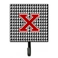 thumbnail image 1 of Letter X Monogram - Houndstooth Black Leash or Key Holder, 1 of 7
