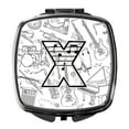 thumbnail image 1 of Letter X Musical Note Letters Compact Mirror, 1 of 4