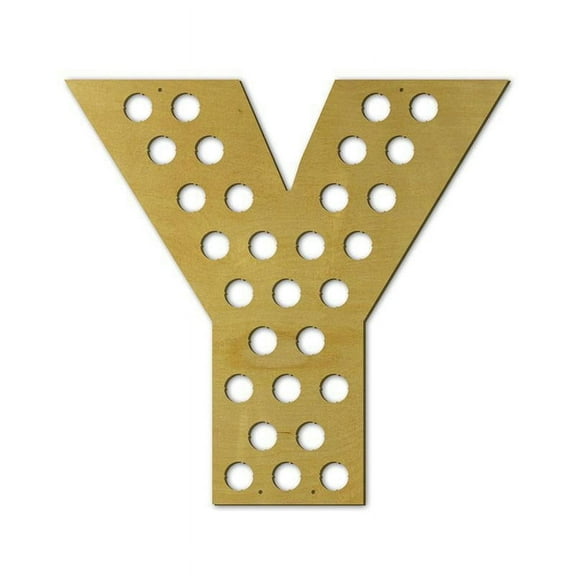 Torched Letter Y Beer Cap Holder Wall Mount Display Decor Default Title