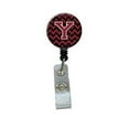 thumbnail image 1 of Letter Y Chevron Garnet & Black Retractable Badge Reel, 1 of 1