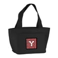 thumbnail image 1 of Letter Y Football Cardinal and White Lunch Bag, 1 of 1