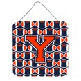 thumbnail image 1 of Letter Y Football Orange Blue and white Wall or Door Hanging Prints, 1 of 1