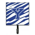 thumbnail image 1 of Letter Y Initial Tiger Stripe Blue and White Leash or Key Holder, 1 of 7