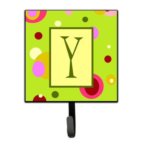 Letter Y Monogram - Lime Green Leash or Key Holder