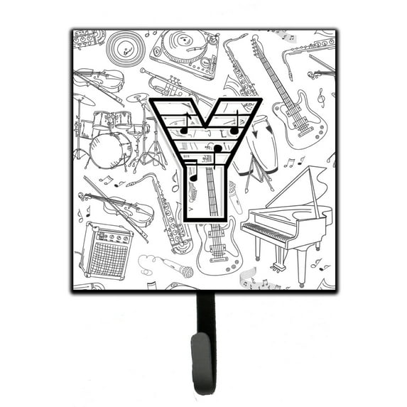 Letter Y Musical Note Letters Leash or Key Holder