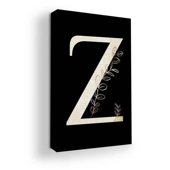 Letter Z Canvas Wall Art by Mavis Print- 16x20 inches Alphabet Wall Decor | UV & Water Resistant HD Printed & Wooden framed wall art | Alphabet Modern Wall Decor for Gift | Made in USA