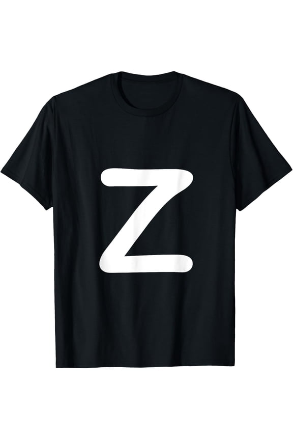 Letter Z Capital Alphabet Monogram Initial Comic Sans T-Shirt