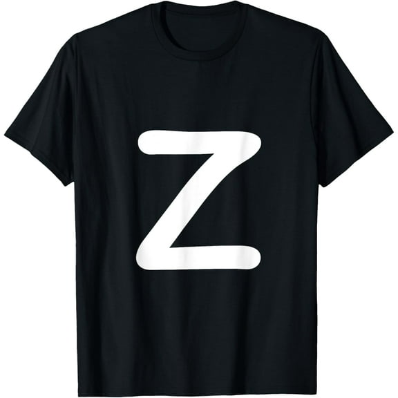 Letter Z Capital Alphabet Monogram Initial Comic Sans T-Shirt