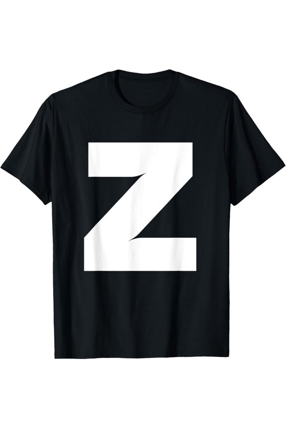 Letter Z Capital Alphabet Z Monogram Initial Name Birthday T-Shirt