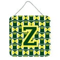 thumbnail image 1 of Letter Z Football Green and Yellow Wall or Door Hanging Prints, 1 of 1