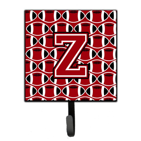 Letter Z Football Red Black and White Leash or Key Holder
