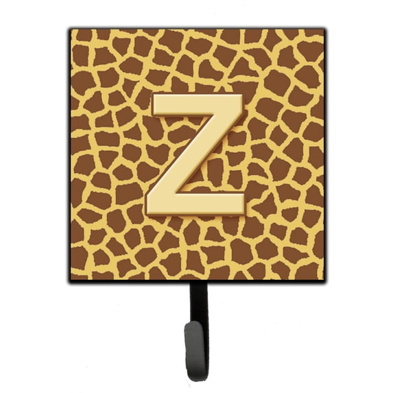 Letter Z Initial Monogram - Giraffe Leash or Key Holder