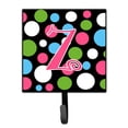 thumbnail image 1 of Letter Z Initial Monogram - Polkadots and Pink Leash or Key Holder, 1 of 7
