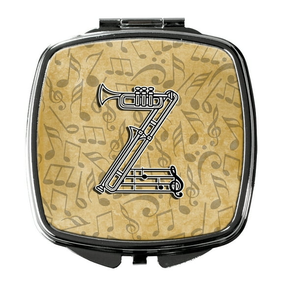 Letter Z Musical Instrument Alphabet Compact Mirror