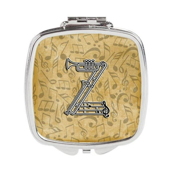 Letter Z Musical Instrument Alphabet Compact Mirror