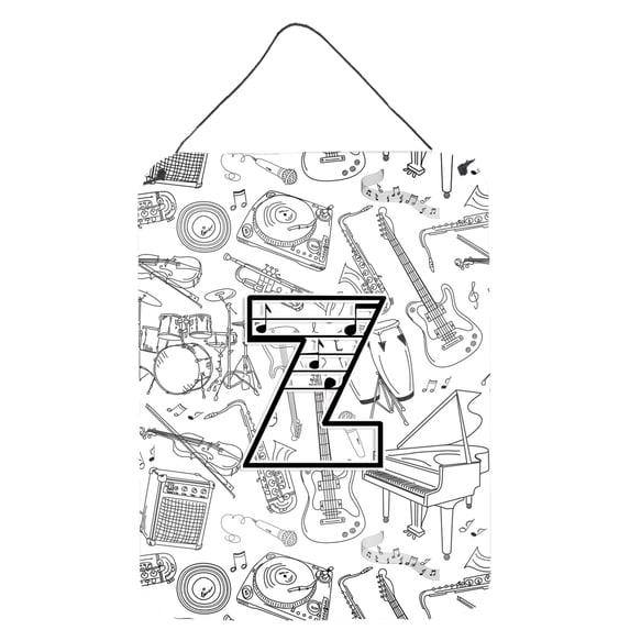 Letter Z Musical Note Letters Wall or Door Hanging Prints
