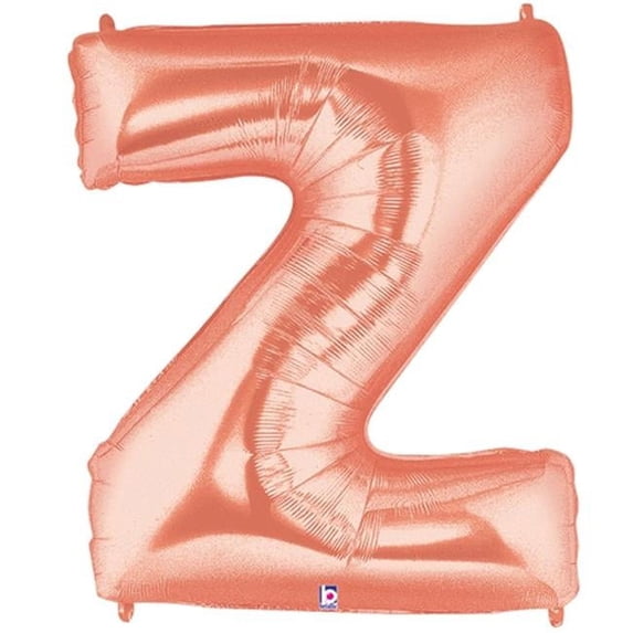 Letter Z Rose Gold 40 in Mylar Balloon