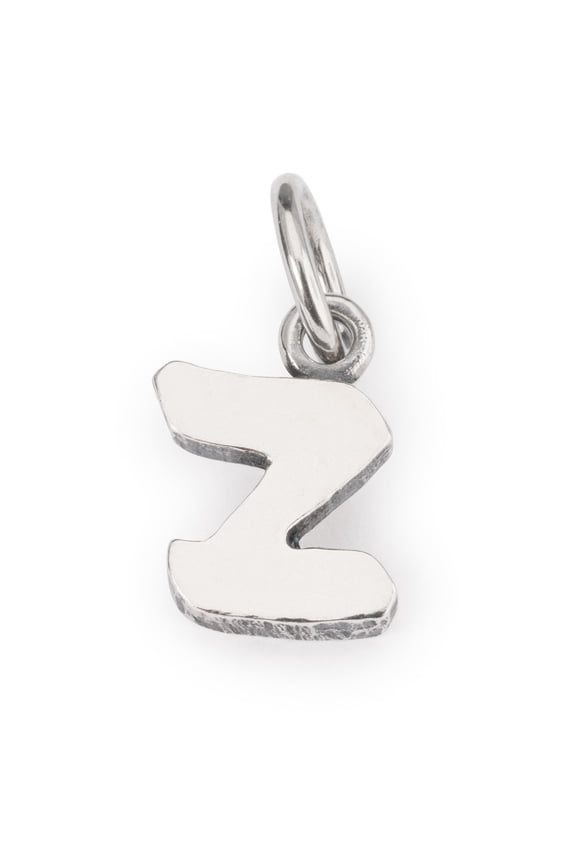 Letter Z Bead for Womens Sterling Silver Charm Bracelet