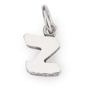 Trollbeads Letter Z Bead for Womens Sterling Silver Charm Bracelet