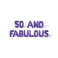 thumbnail image 1 of Letter and Number Balloons - 50 AND FABULOUS 16" Inch Alphabet Letters Foil Mylar Balloon Birthday Party Banner (Purple), 1 of 5