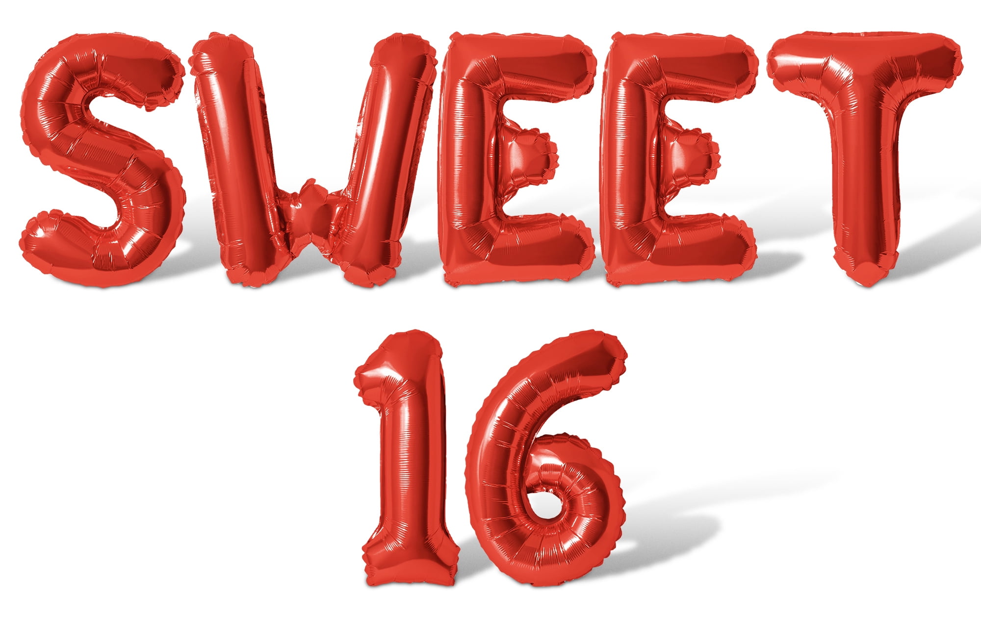 Letter and Number Balloons - SWEET 16 16