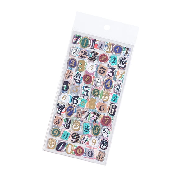 Letter and Number Sticker Journaling Decorative Sticker For Scrapbooking Notebook Planner Phone Cover Embellishment