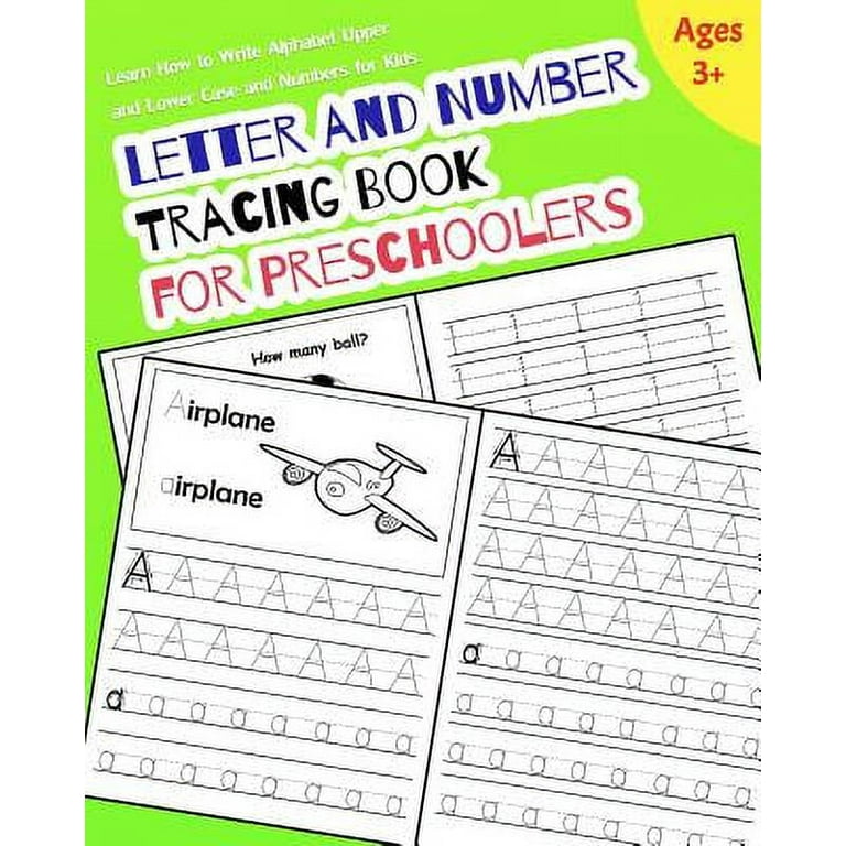 Letter and Number Tracing Book for Kids Graphic by PublishingHelper ·  Creative Fabrica