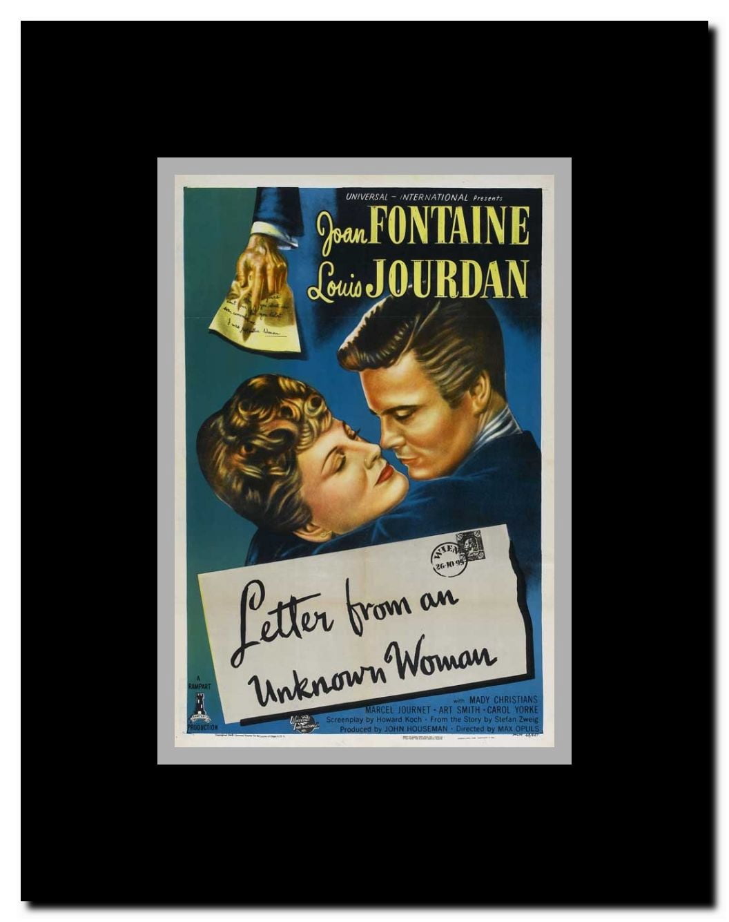 Letter from an Unknown Woman Framed Movie Poster