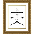 thumbnail image 1 of Lettered And Lined 12x14 Gold Ornate Wood Framed with Double Matting Museum Art Print Titled - Hangers, 1 of 4