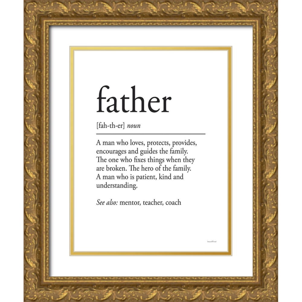 Lettered And Lined 15x18 Gold Ornate Wood Framed with Double Matting