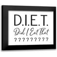 thumbnail image 1 of Lettered And Lined 24x19 Black Modern Framed Museum Art Print Titled - Did I Eat That?, 1 of 5