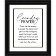 thumbnail image 1 of Lettered And Lined 25x32 Black Ornate Wood Framed with Double Matting Museum Art Print Titled - Laundry Prayer, 1 of 4