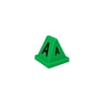 thumbnail image 1 of Global Industrial Lettered Cones A-Z Green, 1 of 4