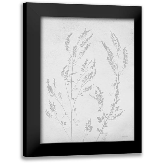 Lettered and Lined 12x14 Black Modern Framed Museum Art Print Titled - Retreat Botanical 14