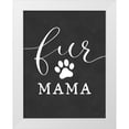 thumbnail image 1 of Lettered and Lined 12x14 White Modern Wood Framed Museum Art Print Titled - Fur Mama, 1 of 4