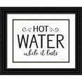 thumbnail image 1 of Lettered and Lined 14x12 Black Ornate Wood Framed with Double Matting Museum Art Print Titled - Hot Water, 1 of 4