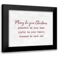 thumbnail image 1 of Lettered and Lined 18x15 Black Modern Framed Museum Art Print Titled - Merry be your Christmas, 1 of 5