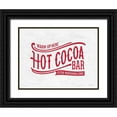 thumbnail image 1 of Lettered and Lined 18x15 Black Ornate Wood Framed with Double Matting Museum Art Print Titled - Hot Cocoa Bar, 1 of 4