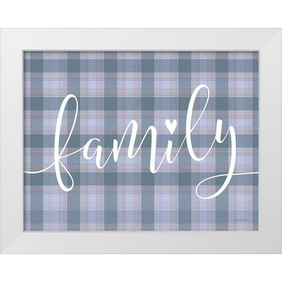 Lettered and Lined 18x15 White Modern Wood Framed Museum Art Print Titled - Family