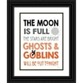 thumbnail image 1 of Lettered and Lined 19x24 Black Ornate Wood Framed with Double Matting Museum Art Print Titled - The Moon is Full I, 1 of 4