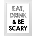 thumbnail image 1 of Lettered and Lined 19x24 White Modern Wood Framed Museum Art Print Titled - Be Scary I, 1 of 4