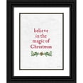 thumbnail image 1 of Lettered and Lined 25x32 Black Ornate Wood Framed with Double Matting Museum Art Print Titled - Believe in the Magic of Christmas, 1 of 4
