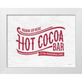 thumbnail image 1 of Lettered and Lined 32x25 White Modern Wood Framed Museum Art Print Titled - Hot Cocoa Bar, 1 of 4