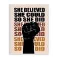 thumbnail image 1 of Stupell Industries She Believed She Could Empowering Motivational Saying,10 x 15, Design by Lettered and Lined, 1 of 5