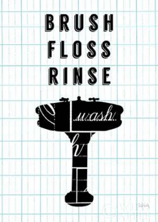 Letterform Sink Canvas Art - Sue Schlabach (20 x 28)