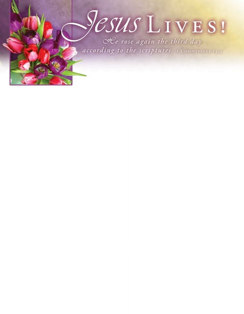 Letterhead - Easter - Jesus Lives!, (Paperback) - Walmart.com