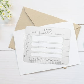 Lettering Envelope Addressing Stencil Kit with Templates, Ruler, and 4 Style Drawing & Painting Stencils for Crafting