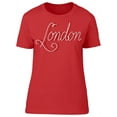 thumbnail image 1 of Lettering London Graphic T-Shirt Women -Image by Shutterstock, Female x-Large, 1 of 2