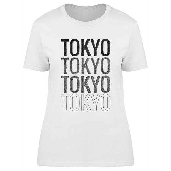 Lettering Tokyo Fonts T-Shirt Women -Image by Shutterstock, Female Small